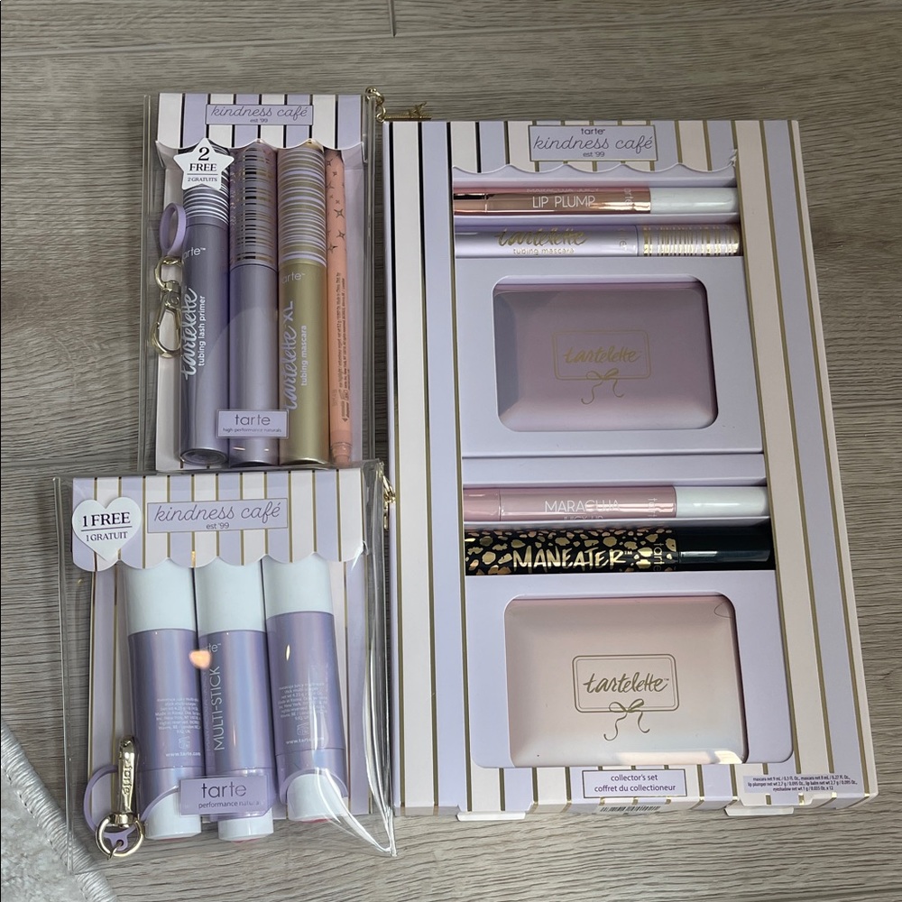 Tarte Kindness Cafe Collection in Lavender and Pink